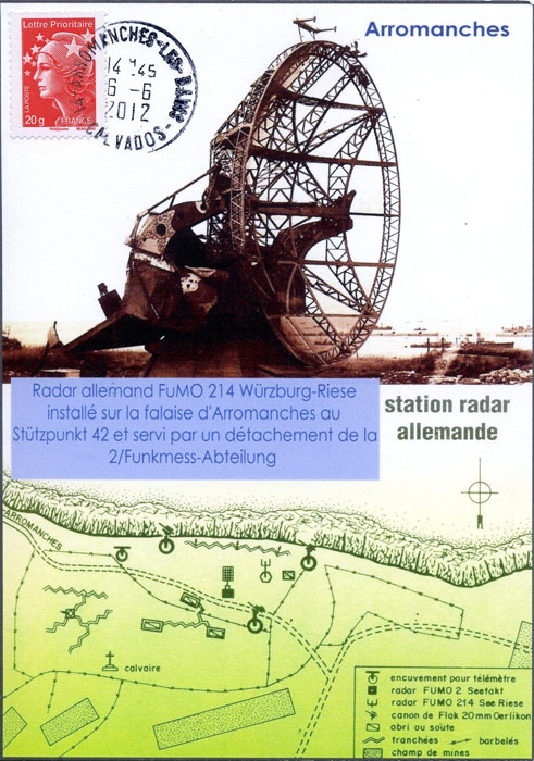 94 -  Les lieux du dbarquement : Arromanches, la station radar allemande