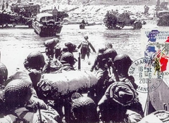 133 -  Les renforts en hommes et en matriels ne cessent d'affluer sur les plages 5