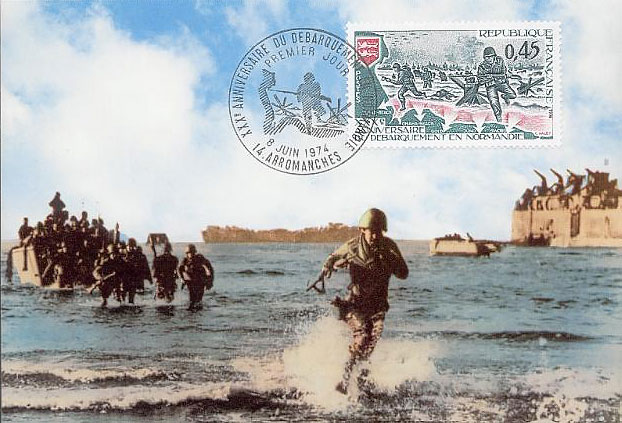 135 -  Les renforts en hommes et en matriels ne cessent d'affluer sur les plages 7