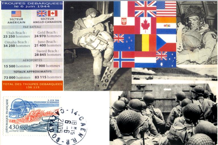 152 - Le bilan des troupes amenes par bateaux et aroportes le jour du dbarquement