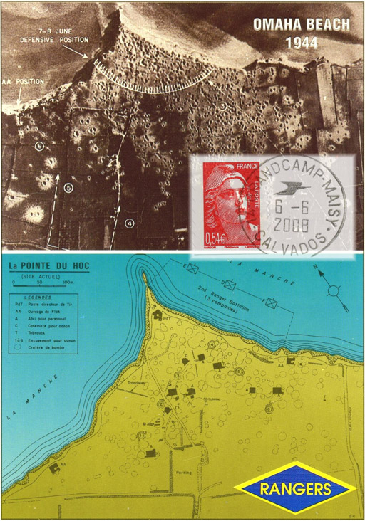 85 - Les lieux du dbarquement : La pointe du Hoc 2