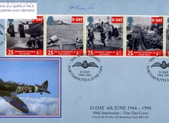 25 - Les oprations ariennes : vol de Spitfires au-dessus des plages de Normandie  2