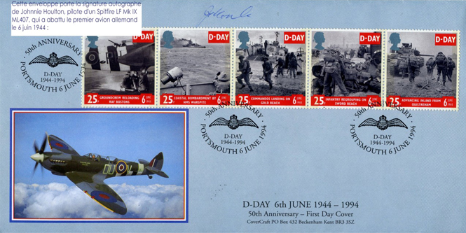 25 - Les oprations ariennes : vol de Spitfires au-dessus des plages de Normandie  2