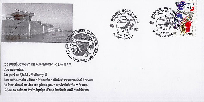 98 - Les lieux du dbarquement : Arromanches, les lments  d'assemblage du port artificiel 4