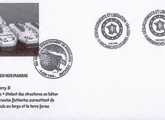 100 - Les lieux du dbarquement : Arromanches, les lments d'assemblage du port artificiel 6