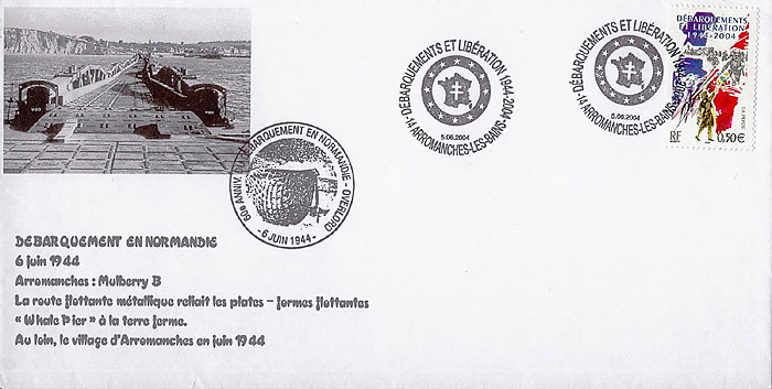 102 - Les lieux du dbarquement : Arromanches, les lments d'assemblage du port artificiel 8