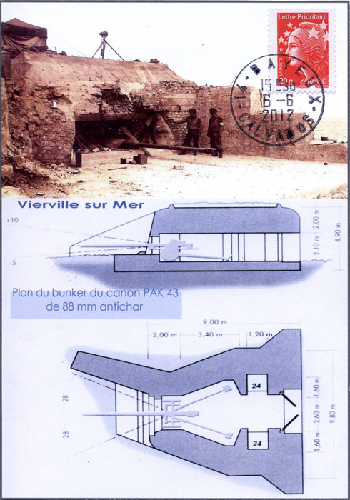 40 -  Les batteries allemandes : Vierville sur Mer 3
