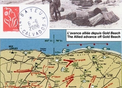 91 -  Les lieux du dbarquement : Gold beach 1