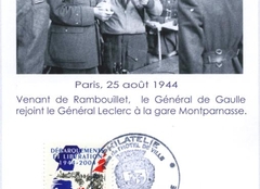 73 -  L'arrive du Gnral de Gaulle  la gare Montparnasse