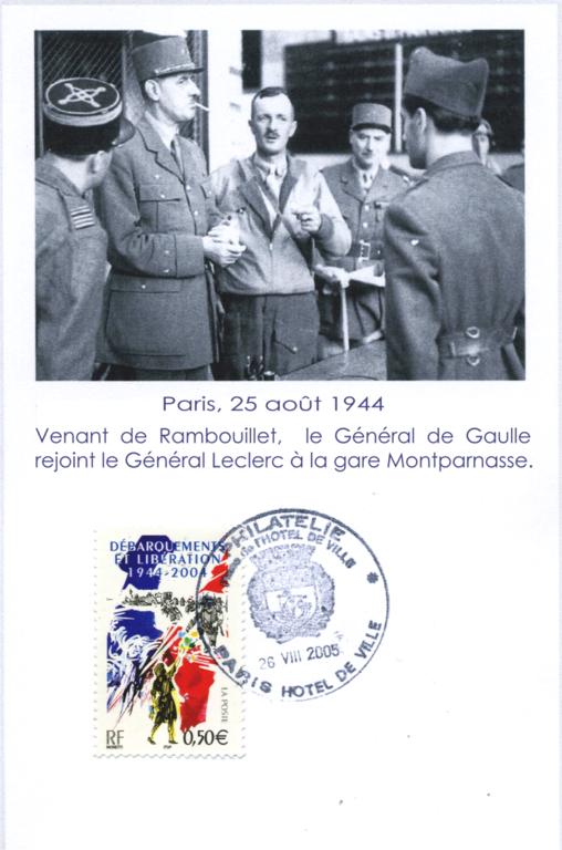 73 -  L'arrive du Gnral de Gaulle  la gare Montparnasse