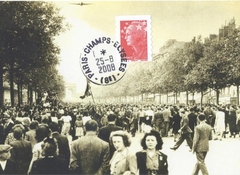 106 -  Les Champs Elyses envahis par la foule