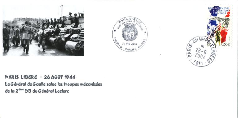 93 - Le Gnral de Gaulle salue la 2me DB 1